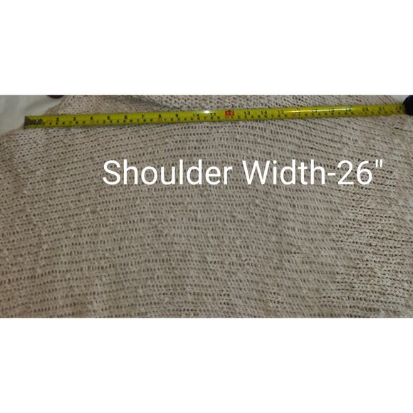 POL Chenille Turtleneck Chunky Sweater Womens S Beige 3/4 Cuffed Sleeves - Picture 14 of 16